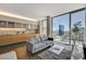 Bright condo with modern kitchen, comfortable seating, and panoramic city views at 3722 Las Vegas Blvd # 2204, Las Vegas, NV 89158