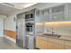 Sleek kitchen with stainless steel appliances and minimalist design at 3722 Las Vegas Blvd # 2204, Las Vegas, NV 89158