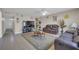 Comfortable living room with tile flooring, ceiling fan, and plenty of natural light at 45 Prince Ln, Las Vegas, NV 89110