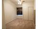 Neutral bedroom features carpeting, standard closet, and a ceiling fan at 6508 Alpine Forest Ct, Las Vegas, NV 89149