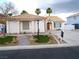 Charming single-story home with a well-manicured front yard, drought-resistant landscaping, and a tile roof at 6508 Alpine Forest Ct, Las Vegas, NV 89149
