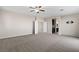 An expansive bedroom includes doorways to the bathroom and closet for added convenience at 7364 Marbury St, Las Vegas, NV 89166