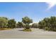 Gated community entrance with beautiful landscaping at 7364 Marbury St, Las Vegas, NV 89166