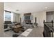 Comfortable upstairs loft with plush seating and modern entertainment center at 7364 Marbury St, Las Vegas, NV 89166