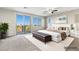 Bright main bedroom features a walkout to the balcony with views, and an ensuite bathroom at 7364 Marbury St, Las Vegas, NV 89166