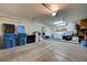 Large garage with laundry area and ample space for storage and parking at 9431 Borough Park St, Las Vegas, NV 89178