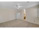 Spacious carpeted bedroom leading to ensuite bathroom at 1012 Vanier Ct, Henderson, NV 89052