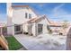 Private backyard featuring concrete patio and block wall fencing at 110 Wynntry Dr, Henderson, NV 89074