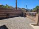 Low-maintenance backyard features a gravel area, perfect for a barbecue and entertaining at 1169 Paradise River Rd, Henderson, NV 89002