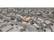 Aerial view of a residential area featuring well-maintained homes with mature trees and landscaping at 1212 Anime Dr, Las Vegas, NV 89144