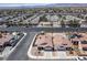 Aerial view of a neighborhood showcasing well-maintained homes and streets at 1301 Nugget Creek Dr, Las Vegas, NV 89108