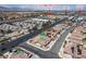 Aerial view of a residential area with convenient access to shopping and entertainment at 1301 Nugget Creek Dr, Las Vegas, NV 89108