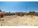 Large, expansive backyard with shed and potential for landscaping at 1301 Nugget Creek Dr, Las Vegas, NV 89108