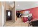 Bright kitchen with tile flooring, wooden cabinets, and stainless steel appliances at 1301 Nugget Creek Dr, Las Vegas, NV 89108