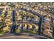 Beautiful aerial view of a quiet neighborhood with well-maintained homes and mature trees at 2434 Amoretti St, Henderson, NV 89052