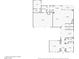 First floor layout with dimensions of living room, kitchen, bedrooms, bathrooms, and garage at 2717 Mona Lisa St, Henderson, NV 89044