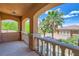 Balcony featuring beautiful arched columns, palm trees, and amazing views at 3198 Stella Cilento Ave, Henderson, NV 89044