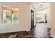 Elegant foyer featuring large windows, slate tile flooring, and recessed lighting at 3198 Stella Cilento Ave, Henderson, NV 89044