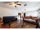 Living room with wood floors and furniture at 343 Tungsten St, Henderson, NV 89015