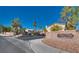 Community entrance sign and landscaping, a welcoming first impression of this well-maintained residential area at 350 S Durango Dr # 220, Las Vegas, NV 89145