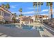 Sparkling community pool featuring a cabana and ample space for swimming and lounging in this desirable complex at 350 S Durango Dr # 220, Las Vegas, NV 89145