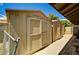 Two outdoor sheds provide great storage space at 3753 S Rosecrest Cir, Las Vegas, NV 89121