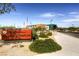 Exterior view of City of Henderson Aquatic Complex sign and flags enhancing community at 489 Filaree Pl, Henderson, NV 89015