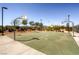 Outdoor basketball court with new hoops, providing a recreational area for sports and community engagement at 489 Filaree Pl, Henderson, NV 89015