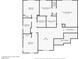 Detailed floor plan showcasing the layout of the upper level of the house, including bedrooms and bathrooms at 7189 Ashcroft St, North Las Vegas, NV 89084