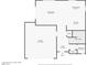 Detailed floor plan showcasing the layout of the main level with living room, kitchen, garage, and bathroom at 7189 Ashcroft St, North Las Vegas, NV 89084