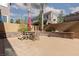 Spacious patio with table and chairs perfect for outdoor dining at 7736 Villa Andrade Ave, Las Vegas, NV 89131