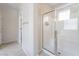 Bathroom view with stand up shower and glass enclosure at 8236 Imperial Lakes St, Las Vegas, NV 89131