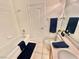 Bathroom featuring tub, shower, vanity, and stylish decor at 10680 Sapphire Vista Ave, Las Vegas, NV 89144