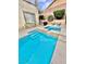 Inviting backyard pool and spa, perfect for relaxing and entertaining at 10680 Sapphire Vista Ave, Las Vegas, NV 89144