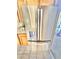 Stainless steel refrigerator with water and ice dispenser and modern design at 10680 Sapphire Vista Ave, Las Vegas, NV 89144