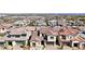 Aerial view of community featuring tile roofs, and inviting neighborhood streets at 182 Robledo St, Las Vegas, NV 89138