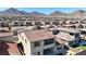 Upper story shot of a neighborhood with amazing views of the nearby mountains at 182 Robledo St, Las Vegas, NV 89138