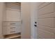 Well-organized closet with built-in shelving and drawers for optimal storage solutions at 182 Robledo St, Las Vegas, NV 89138