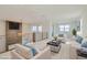 Comfortable loft area with stylish furnishings offers serene views from large windows at 182 Robledo St, Las Vegas, NV 89138