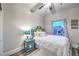 Charming bedroom with unique colorful bed and eclectic decor at 2248 Verde Cape Ave, Henderson, NV 89052