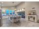 Open-concept kitchen featuring a granite island, stainless steel appliances, and lots of cabinet space at 2248 Verde Cape Ave, Henderson, NV 89052