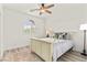 Welcoming bedroom featuring an arched window and hardwood floors at 366 Rancho La Costa St, Las Vegas, NV 89138