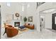 Bright Living Room with high ceilings, grand fireplace, and elegant decor at 366 Rancho La Costa St, Las Vegas, NV 89138