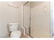 Bathroom featuring a frameless shower and toilet at 3975 N Hualapai Way # 212, Las Vegas, NV 89129