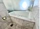 Modern tiled bathtub at 4381 W Flamingo Rd # 1504, Las Vegas, NV 89103