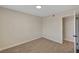 This bright bedroom has neutral walls, carpeted floor, and natural light at 4804 Apawana Ln, Las Vegas, NV 89108