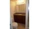 Bathroom features a vanity with granite countertop and plenty of cabinet space at 5220 Indian River Dr # 277, Las Vegas, NV 89103