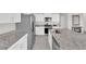Modern kitchen with granite countertops, white cabinets, and stainless steel appliances at 5252 Sunstone Mesa Dr, Las Vegas, NV 89166