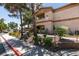Beautiful desert landscape and mature trees surrounding condominium at 5751 E Hacienda Ave # 105, Las Vegas, NV 89122