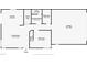 Detailed floorplan showcasing the layout of the kitchen, living room, bedrooms, and garage at 6549 Butterfly Sky St, North Las Vegas, NV 89084